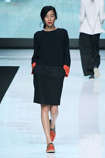 Auguste Soesastro, Kromo Spring/Summer 2013. Jakarta Fashion Week 2013, at Plaza Senayan, Jakarta. (Photo by Mohammad Abduh/Wolipop)