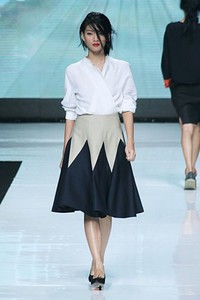 Auguste Soesastro, Kromo Spring/Summer 2013. Jakarta Fashion Week 2013, at Plaza Senayan, Jakarta. (Photo by Mohammad Abduh/Wolipop)