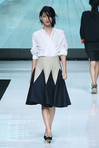 Auguste Soesastro, Kromo Spring/Summer 2013. Jakarta Fashion Week 2013, at Plaza Senayan, Jakarta. (Photo by Mohammad Abduh/Wolipop)