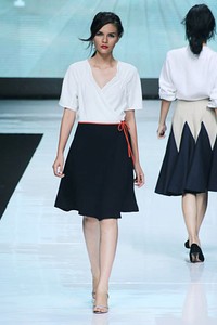 Auguste Soesastro, Kromo Spring/Summer 2013. Jakarta Fashion Week 2013, at Plaza Senayan, Jakarta. (Photo by Mohammad Abduh/Wolipop)