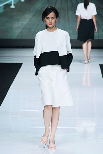 Auguste Soesastro, Kromo Spring/Summer 2013. Jakarta Fashion Week 2013, at Plaza Senayan, Jakarta. (Photo by Mohammad Abduh/Wolipop)