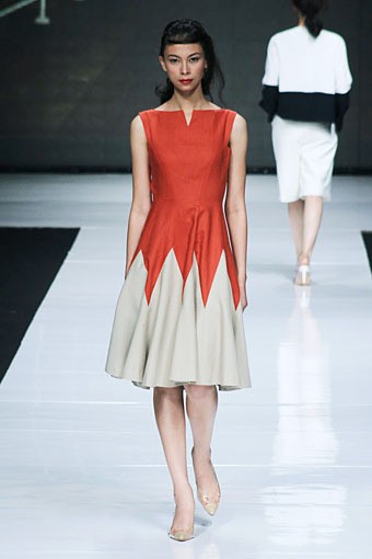 Auguste Soesastro, Kromo Spring/Summer 2013. Jakarta Fashion Week 2013, at Plaza Senayan, Jakarta. (Photo by Mohammad Abduh/Wolipop)