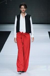 Auguste Soesastro, Kromo Spring/Summer 2013. Jakarta Fashion Week 2013, at Plaza Senayan, Jakarta. (Photo by Mohammad Abduh/Wolipop)