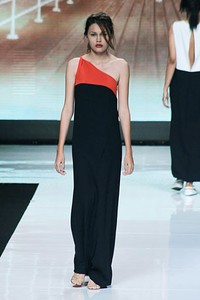 Auguste Soesastro, Kromo Spring/Summer 2013. Jakarta Fashion Week 2013, at Plaza Senayan, Jakarta. (Photo by Mohammad Abduh/Wolipop)