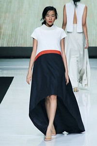 Auguste Soesastro, Kromo Spring/Summer 2013. Jakarta Fashion Week 2013, at Plaza Senayan, Jakarta. (Photo by Mohammad Abduh/Wolipop)