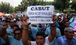 Sopir Angkot Mogok dan Demo di Balaikota
