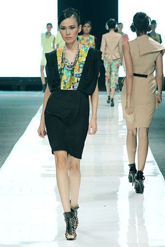 Ardistia Dwiasri New York Jakarta Fashion Week 2013, at Plaza Senayan, Jakarta. (Photo by Mohammad Abduh/Wolipop)