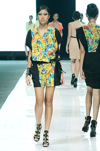 Ardistia Dwiasri New York Jakarta Fashion Week 2013, at Plaza Senayan, Jakarta. (Photo by Mohammad Abduh/Wolipop)