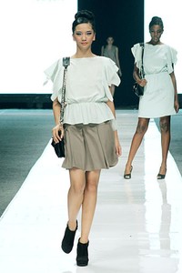 Ardistia Dwiasri New York. Jakarta Fashion Week 2013 at Plaza Senayan. Jakarta. [Foto: Mohammad Abduh/Wolipop]