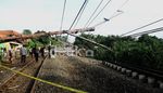 Tanah Longsor, Rel KA Ambles di Cilebut