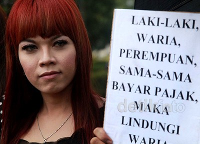 Dorong Persamaan Hak, Waria Cs Demo di Istana
