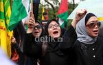 Wajah-wajah Cantik Nyempil di Pendemo Anti AS