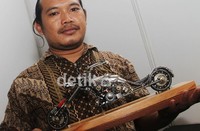 Ind Pang-Pang membuka stan di Pameran Pekan Produk Kreatif Indonesia di Epicentrum Walk, kawasan Kuningan Jakarta Selatan.  Gusmun/detikcom