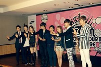Gaya andalan Super Junior. (Andra Gondokoesoemo/detikHOT)