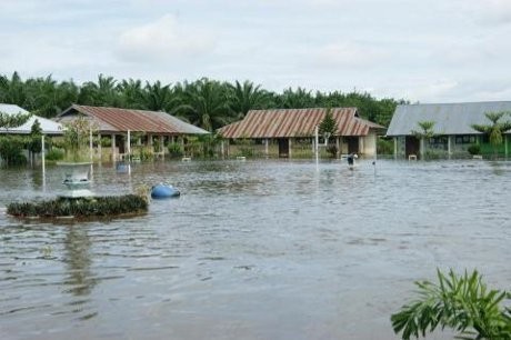 Banjir Landa Inhu Riau, Ribuan Warga Mengungsi