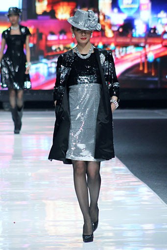 Chossy Latu Las Vegas. Jakarta Fashion Week 2013 at Plaza Senayan. Jakarta. [Photo: Mohammad Abduh/Wolipop]