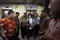Hartati tiba di Pengadilan Tipikor Jakarta.