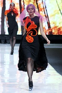 Kanaya Tabitha Kanada. Jakarta Fashion Week 2013 at Plaza Senayan. Jakarta. [Foto: Mohammad Abduh/Wolipop]