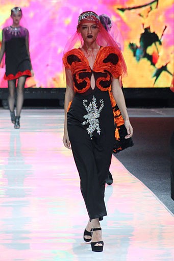 Kanaya Tabitha Kanada. Jakarta Fashion Week 2013 at Plaza Senayan. Jakarta. [Foto: Mohammad Abduh/Wolipop]
