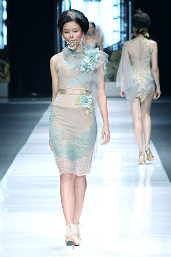 Rusly Tjohnardi Jakarta Fashion Week 2013 at Fashion Loft Plaza Senayan, Jakarta. [Foto: Mohammad Abduh/Wolipop]