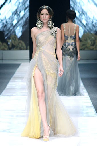 Rusly Tjohnardi Jakarta Fashion Week 2013 at Fashion Loft Plaza Senayan, Jakarta. [Foto: Mohammad Abduh/Wolipop]