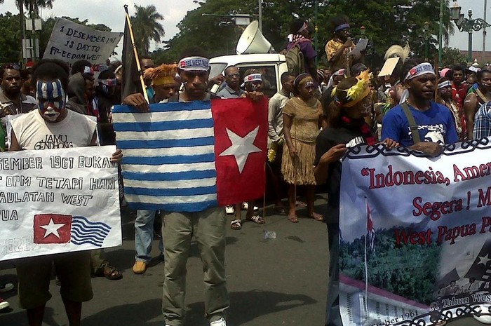 Ratusan Mahasiswa Papua Rayakan HUT OPM di Yogya