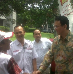 Hadir di Acara Organisasi Sayap Partai Gerindra, Ahok Disambut Meriah