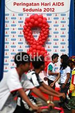 Warga Jakarta Peringati Hari HIV AIDS Sedunia