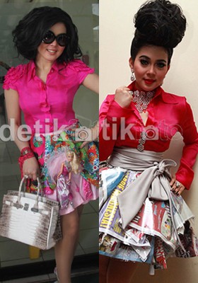 5 Gaya Unik Syahrini