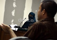 Selain Rosa, Pengadilan Tipikor juga menghadirkan Direktur Alfindo Arifin Rahmat sebagai saksi. Ramses/detikFoto.