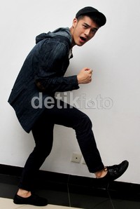 Pose Morgan di depan kamera. Gusmun/detikHot.