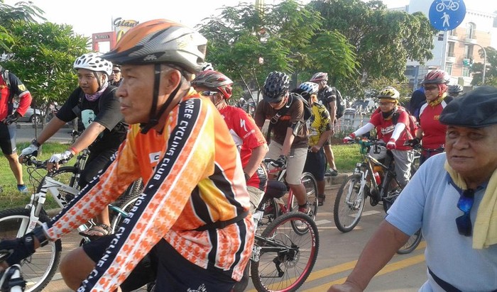 Gowes Bareng di BKT, Komunitas Bike To Work Kampanyekan Lajur Sepeda