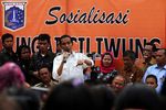 Jokowi Sosialisasi Normalisasi Ciliwung