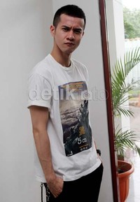     Junot saat ditemui di acara DahSyat, RCTI, Jakarta Barat, Jumat (7/12/2012).(Gusmun/detikHot)