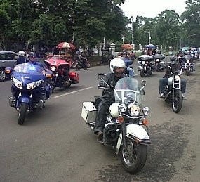 Pecinta Moge Kumpul di Gasibu, Arus Lalin Lancar