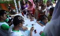 Usai pemeriksaan tersebut, warga juga diberikan obat secara cuma-cuma dari kementerian kesehatan Republik Indonesia.