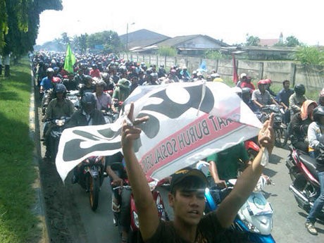 Ribuan Buruh Sumut Kembali Demo Tuntut UMP Rp 2,2 Juta