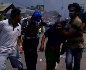 Seorang Pria Diduga Provokator Diamankan