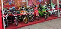 Lomba modifikasi motor Honda ini diadakan dengan membuka 12 kelas, yakni Aksesoris, Pemula, Matic Pemula, Street Racer Modify, Body Art Sticker, Custom Modify, Sport Custom, Racing Style, Matic Funky, Club Funky, Sport Funky, dan Xtreme. Aditya Maulana/detikOto.