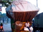 Termenung di Truk Sampah