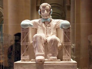 Gingerbread Bentuk Abraham Lincoln untuk Korban Badai Sandy