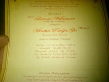 Hari Kerja, Pernikahan 12-12-12 di Gereja Jakarta Utara Sepi