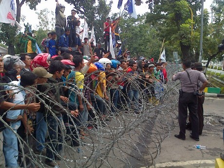 Buruh Bubarkan Diri Usai Ditemui Perwakilan Pemprov Sumut