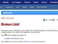 Utusan Malaysia Blokir Link Kolom Menghina Habibie