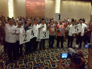Cagub Sumut Ambil Nomor Urut, Siap Bersaing Maret 2013