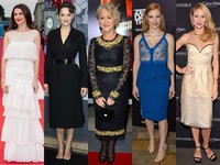 Jessica Chastain, Marion Cotillard, Helen Mirren, Naomi Watts, dan Rachel Weisz termasuk dalam nominasi Best Actress Drama. (Getty Images)