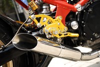 Knalpot gp performance terpasang.