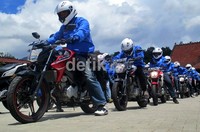 Peluncuran diisi dengan berbagai kegiatan, salah satunya touring. (Aditya Maulana/detikOto).
