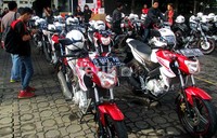 Peluncuran New V-Ixion Lightning juga dihadiri oleh Yamaha V-Ixion Club Indonesia (YVCI) chapter Jakarta dan Bandung. (Aditya Maulana/detikOto).