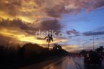 Indahnya Lembayung Senja di Langit Bekasi